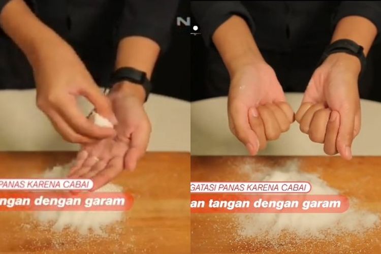 Cara Mudah Mengatasi Tangan Panas Gegara Cabai, Cukup Siapkan Garam dan Lakukan Hal Ini