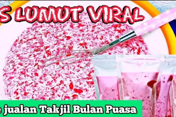 Viral di Tiktok, Begini Cara Membuat Es Lumut Strawberry yang Bisa Dijual Buat Takjil Puasa