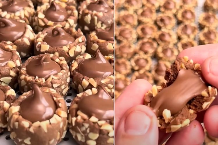 Spesial Edisi Lebaran, Resep Nutball Cookie Ini Cocok Jadi Stok Kue Kering Berbahan Coklat Lumer Nutella