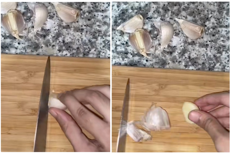 Cuma Butuh Waktu 3 Detik! Ini Dia Trik Kupas Bawang Putih Tanpa Buang Banyak Waktu, Terapkan Langkah Berikut