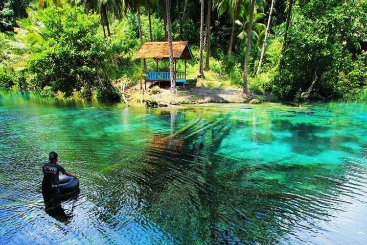 Cuma Bermodal Rp10 Ribu, Bisa Melihat Surga Ditengah Hutan Banggai Kepulauan yang Airnya Sebening Kaca