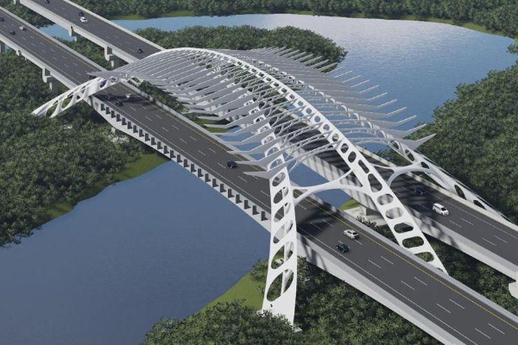 Berkat Seniman Arsitek, Jembatan Sungai di Jalan Tol Balikpapan-Samarinda Ini Jadi Wajah Baru Integrasi Sains dan Seni