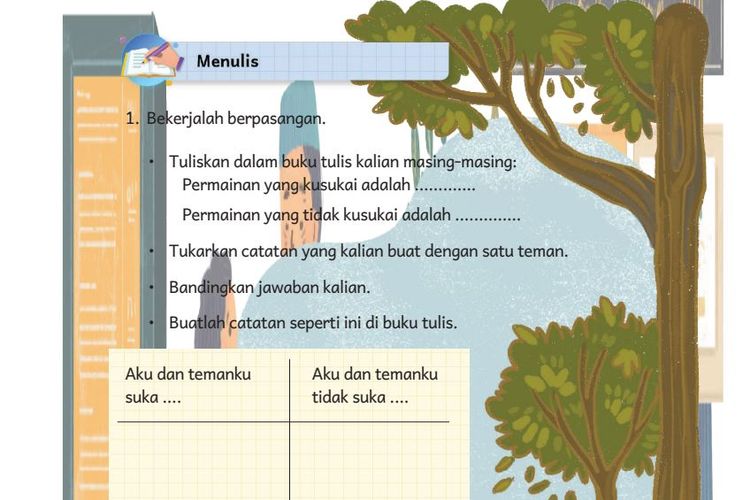 Kunci Jawaban Bahasa Indonesia Kelas 3 SD Halaman 13-14 Kurikulum Merdeka: Permainan yang Kusukai Adalah…