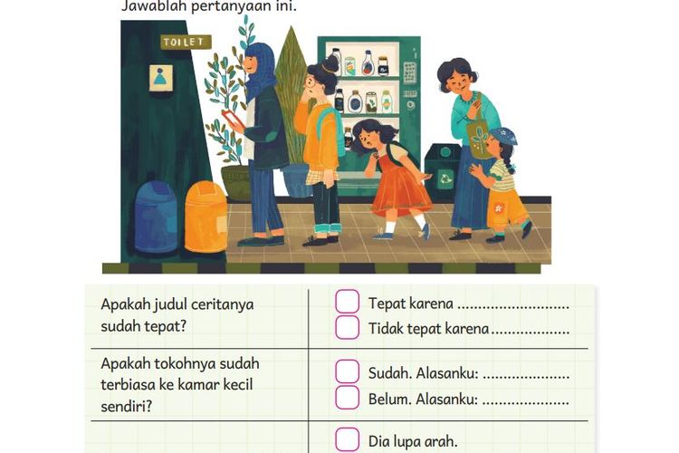 Kunci Jawaban Bahasa Indonesia Kelas 3 SD Halaman 138 139 40 Kurikulum Merdeka: Di Mana Aku?