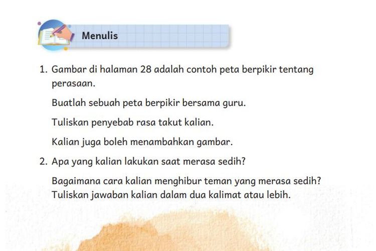 Kunci Jawaban Bahasa Indonesia Kelas 2 SD Halaman 19 Kurikulum Merdeka: Buatlah Sebuah Peta Berpikir Bersama Guru