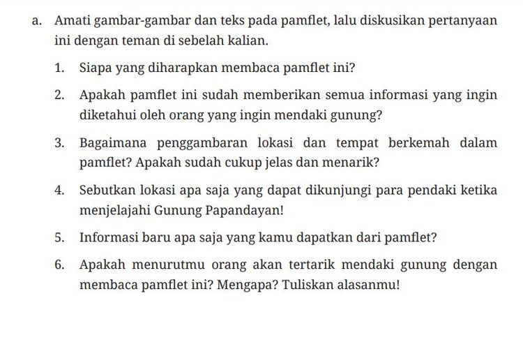 Kunci Jawaban Bahasa Indonesia Kelas 7 SMP Halaman 19-20 Kurikulum Merdeka: Siapa yang Diharapkan Membaca Pamlet Ini?