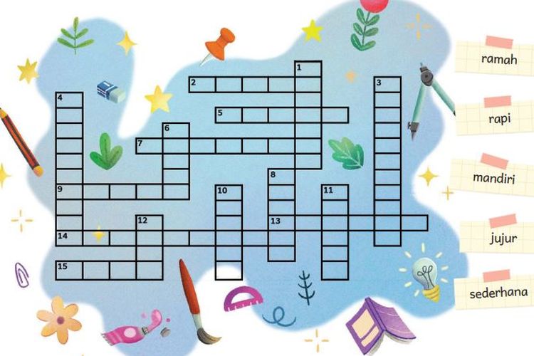 Kunci Jawaban Bahasa Indonesia Kelas 5 SD Halaman 11 Kurikulum Merdeka: Teka Teki Silang