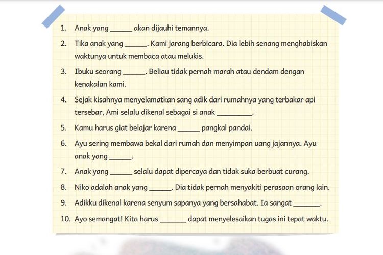 Kunci Jawaban Bahasa Indonesia Kelas 5 Halaman 15 16 17 Kurikulum Merdeka: Sinonim dan Antonim