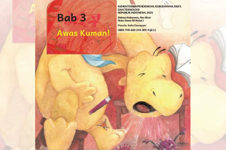 Kunci Jawaban Bahasa Indonesia Kelas 1 Bab 3 ‘Awas Kuman!’ Halaman 56 60 62: Dilo Sakit Pilek