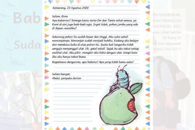 Tugas Menulis Surat, Kunci Jawaban Bahasa Indonesia Kelas 4 Bab 1 Halaman 19 20 Kurikulum Merdeka