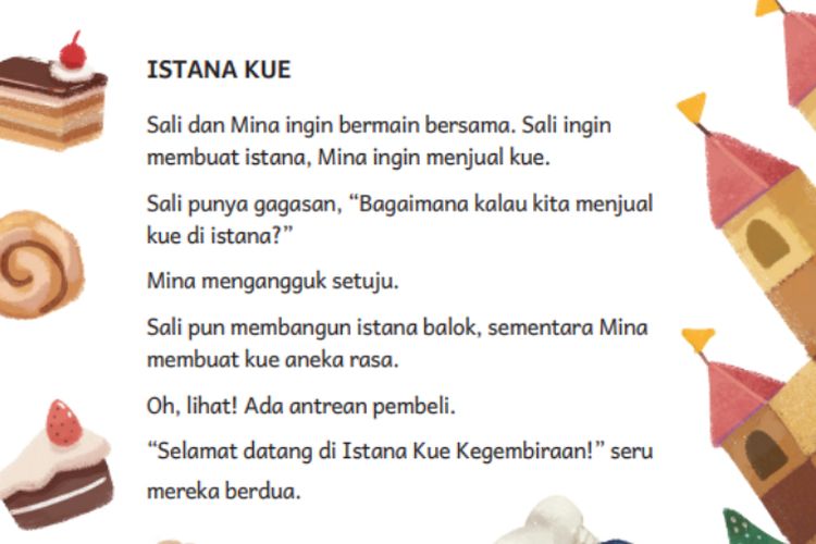 Kunci Jawaban Bahasa Indonesia Kelas 3 SD Halaman 49: Fakta atau Fiksi dalam Cerita ‘Istana Kue’