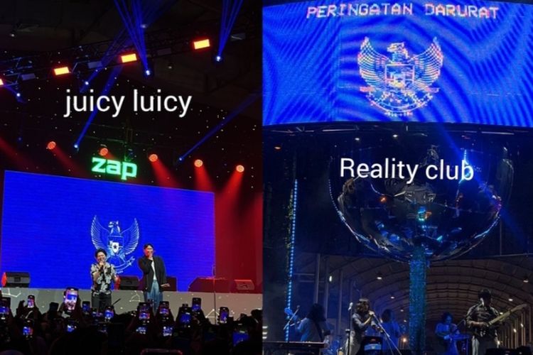 Ramai Hastag Kawal Putusan MK, Ini Sederet Musisi yang Tampilkan Backdrop ‘Peringatan Darurat’ Garuda Biru Saat Off Air