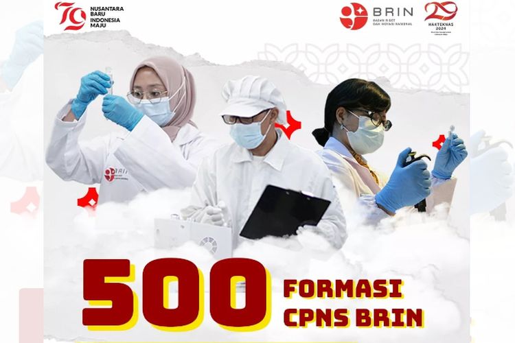Info Seleksi CPNS 2024, BRIN Buka 500 Formasi Jabatan Peneliti Ahli Muda: Peluang Penghasilan Sentuh 2 Digit!
