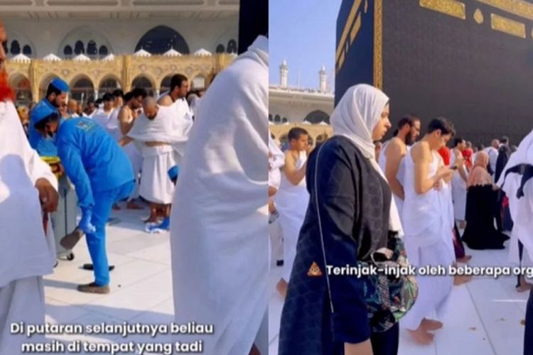 Viral, Kotoran Manusia Berserakan di Dekat Ka’bah Sampai Terinjak-injak Jemaah