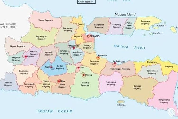 10 Kabupaten Kota Tersempit di Jawa Timur, Urutan Pertama Disabet Daerah Berjuluk Kota Onde-Onde