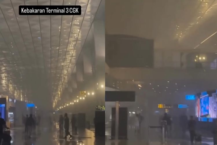 Ada Kebakaran di Kafe Tous Les Jours Terminal 3 Bandara Soekarno Hatta Tangerang, Begini Suasana saat Kejadian