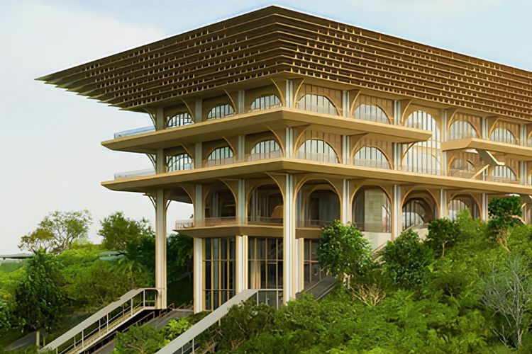 Megah Rp1,45 Triliun! Desain Kantor Wapres di IKN Kalimantan Timur Junjung Filosofi ‘Huma Betang Umai’