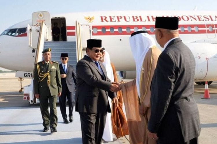 Dikawal 4 Jet Tempur, Prabowo Tiba di Abu Dhabi untuk Temui Presiden PEA