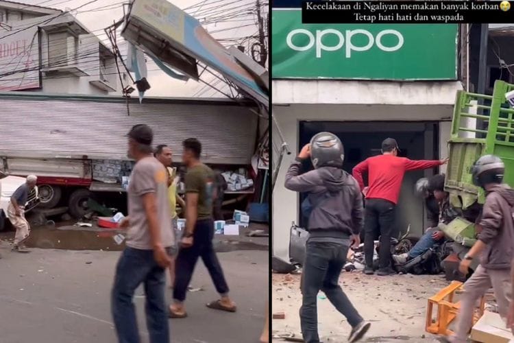 Truk Bermuatan Aki Tabrak Toko Laundry di Turunan Silayur Semarang, Dua Tewas dan Tiga Luka Berat