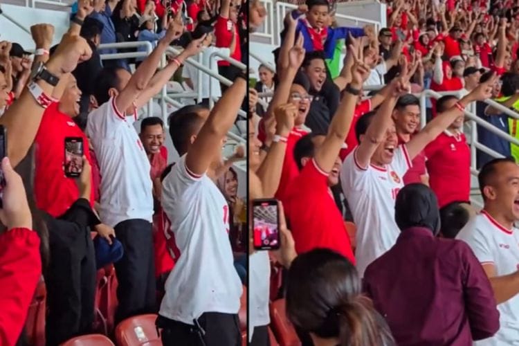 Gol Marselino Ke Gawang Arab Saudi Sukses Bikin Jokowi Selebrasi Histeris di GBK
