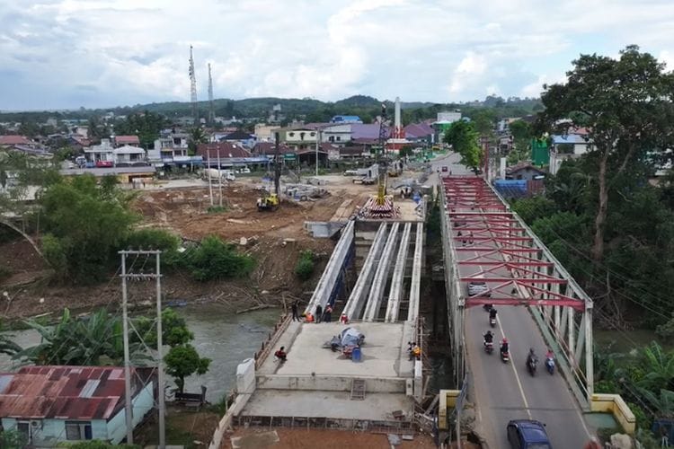 Habiskan Rp24,9 Miliar, Jembatan Megah di Kabupaten Balangan Ini Panjangnya Capai 80 Meter