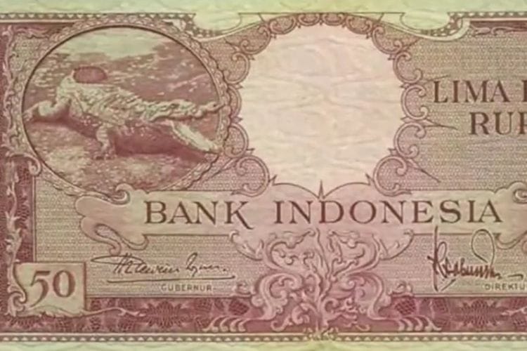 Uang Kertas Rp 50 Gambar Buaya Tahun 1957 Harganya Bikin Melongo, Kamu Punya?