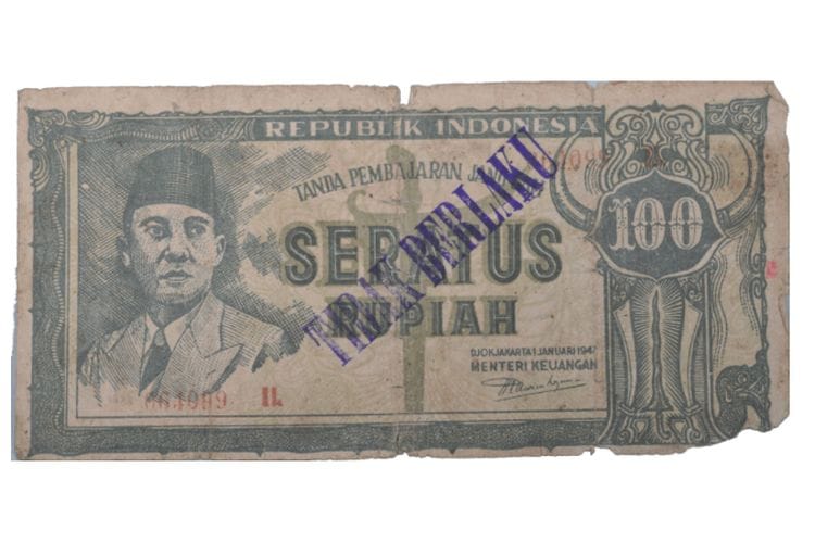 Uang Kertas 100 Rupiah Gambar Presiden Soekarno Tahun 1948 jadi Primadona Kolektor dan Tembus Ratusan Juta