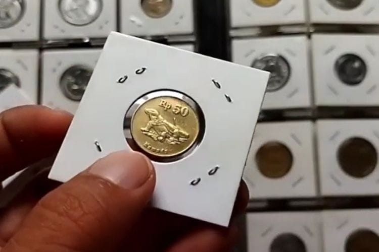 Koin Kuno 50 Rupiah Gambar Komodo Tahun 1997 Tembus Rp500 Juta? Begini Faktanya