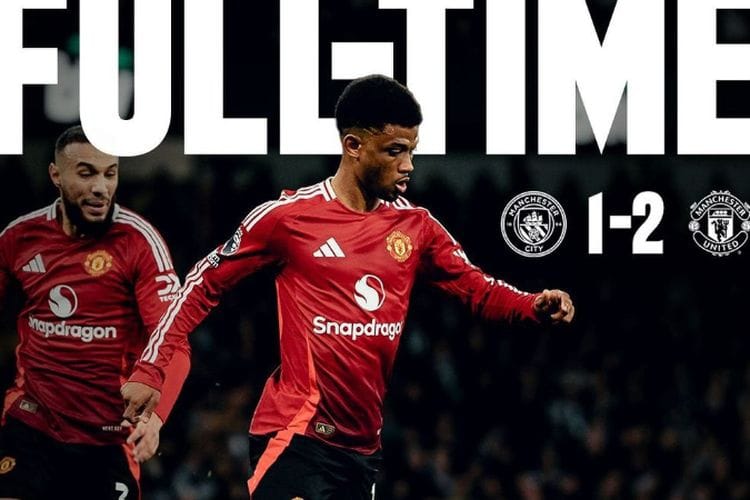 Ahmad Diallo Dipuja-puja Legenda Usai Cetak Gol Kemenangan Manchester United atas Man City