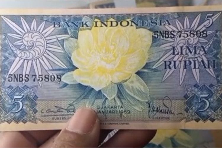 Jangan Tertipu! Ini 3 Cara Mendeteksi Keaslian Uang Kuno 5 Rupiah Seri Bunga Tahun 1959