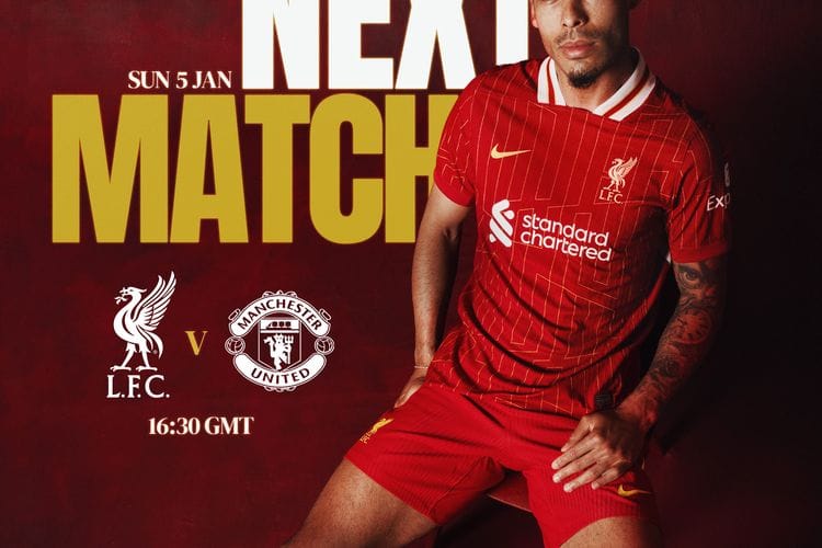 Jadwal Siaran Langsung Liverpool vs Man United Malam Ini di Premier League 2024-2025, Link Live Streaming, dan Prediksi Skor Liga Inggris