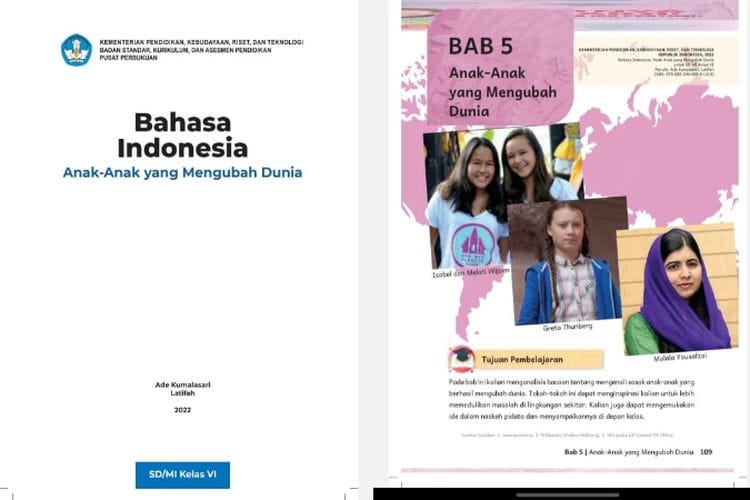Bab 5 Anak yang Mengubah Dunia, Kunci Jawaban Bahasa Indonesia Kelas 6 SD Hlm. 111-115 Kurikulum Merdeka Edisi Revisi