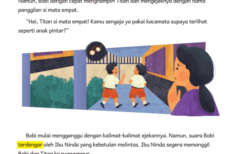 Latihan Soal Bahasa Indonesia Kelas 5 SD Kurikulum Merdeka: Teks ‘Berhenti Menggangguku!’ Hlm. 175