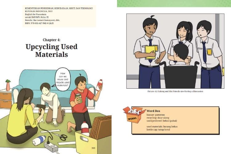 Chapter 4 Upcycling Used Materials, Kunci Jawaban Bahasa Inggris Kelas 9 SMP Kurikulum Merdeka Hlm. 208-216