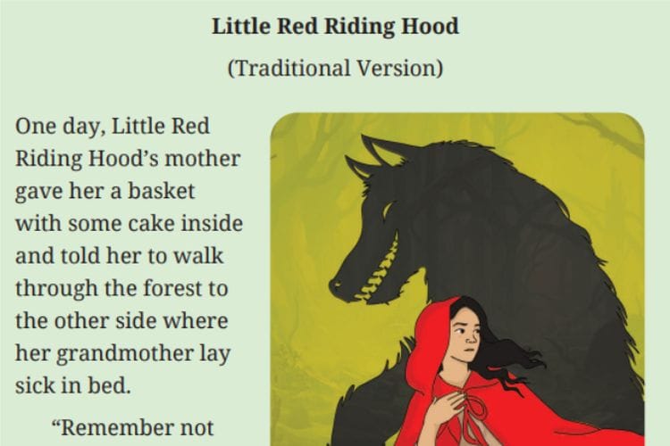 Terjemah ‘Little Red Riding Hood’, Kunci Jawaban Bahasa Inggris Kelas 10 SMA Kurikulum Merdeka: Chapter 7 Task 3 Hlm. 135-136