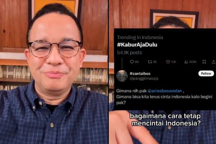 Tagar KaburAjaDulu Trending di X, Komentar Bijak Anies Baswedan Bikin Warganet Meleleh: Seperti Bertepuk Sebelah Tangan Tapi…