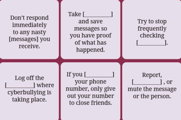 Cyberbullying, Kunci Jawaban Bahasa Inggris Kelas 9 SMP Kurikulum Merdeka: Chapter 5 Section 6 Hlm. 317-321