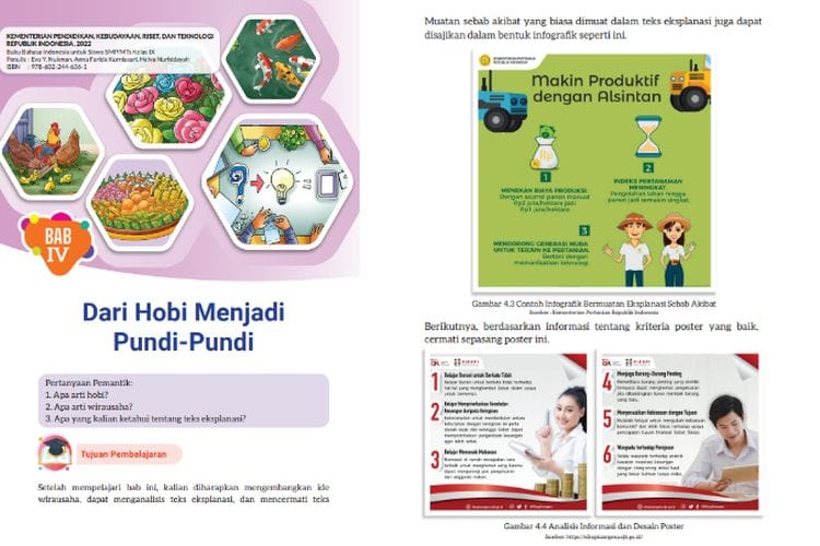 Menganalisis dan Menilai Desain Poster, Kunci Jawaban Bahasa Indonesia Kelas 9 SMP Kurikulum Merdeka Bab 4 Hlm. 108-110