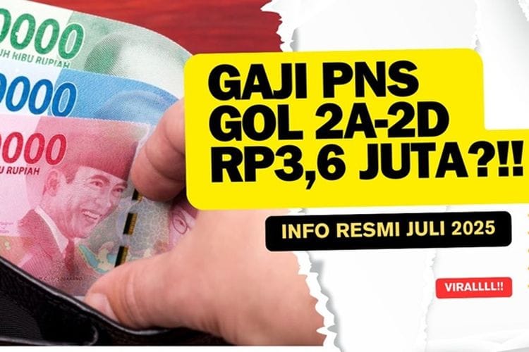 BOCOR! Segini Nominal Gaji Pensiunan PNS Golongan 2a hingga 2d Terbaru 2025 Usai Resmi Naik, PT Taspen Cairkan Rp3,6 Juta per Bulan