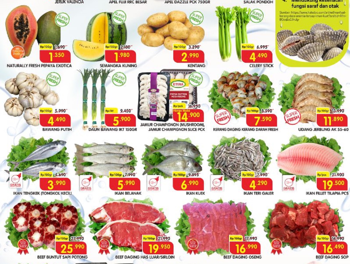 Tinggal 4 Hari! Promo Superindo Daging 16 Ribuan dan Buah Cuma Seribu Rupiah